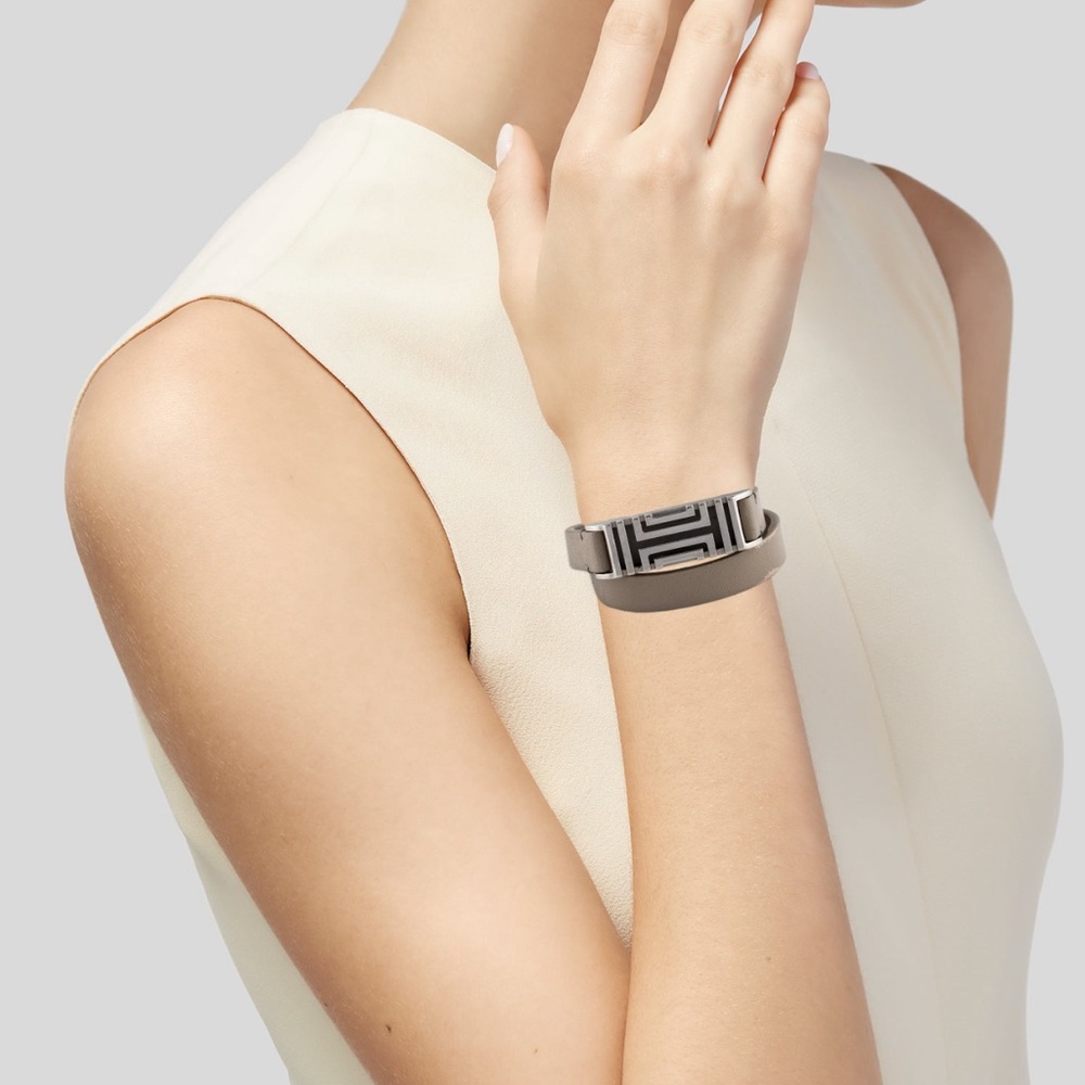 Tory Burch Double Wrap Fit Bit Holder Bracelet